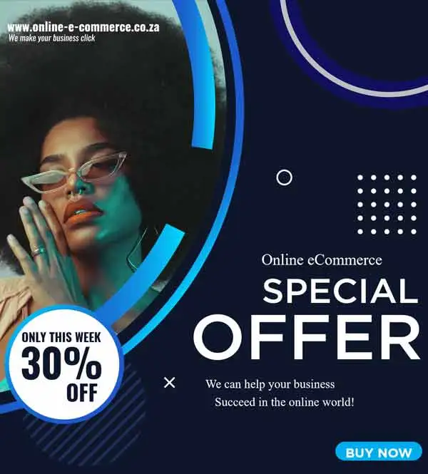 displaying a 30 percent offer for online-ecommerce-webdesign-spesial