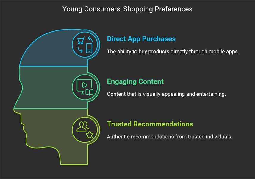 What young people want when shopping visual selection